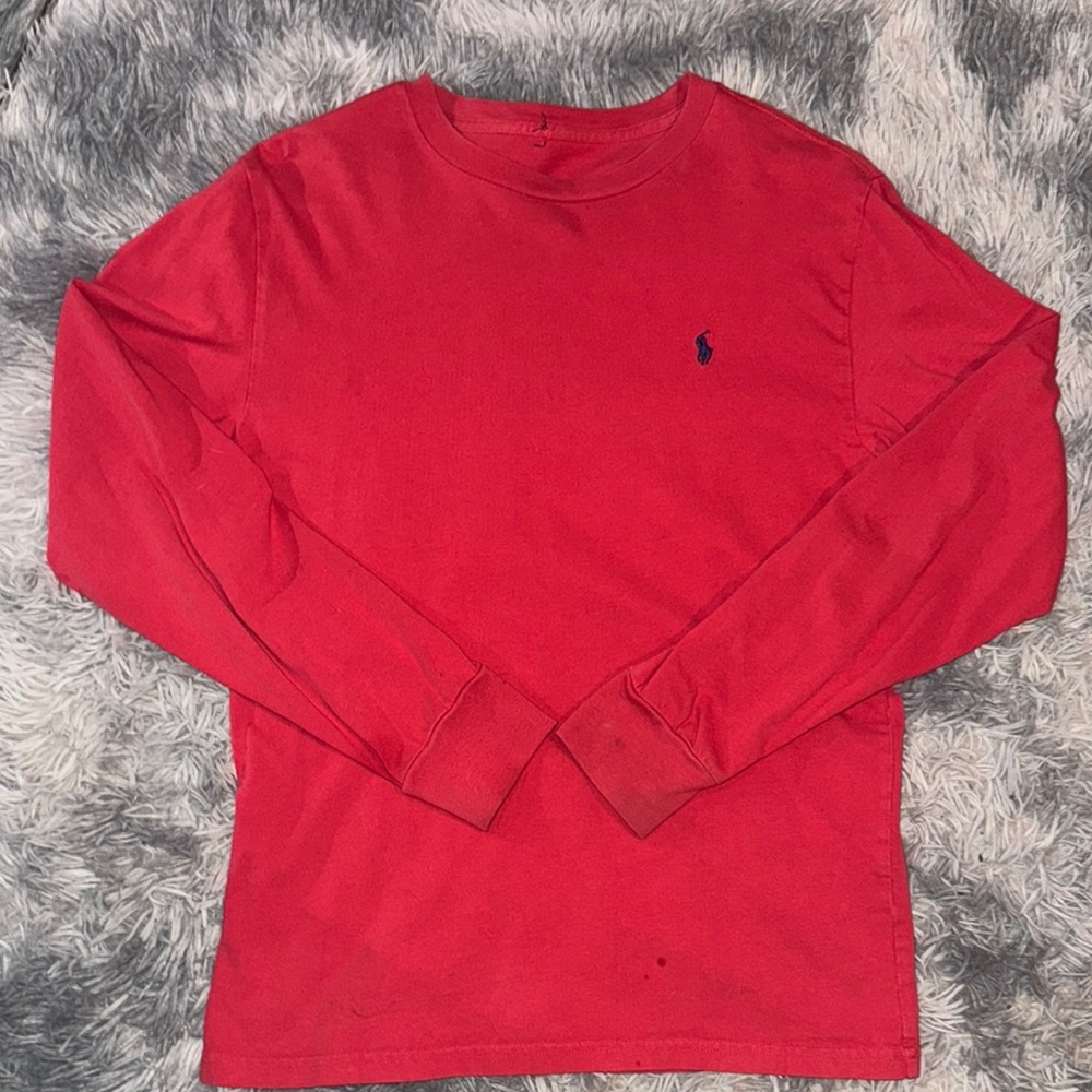Polo by Ralph Lauren Red Long Sleeve Tee